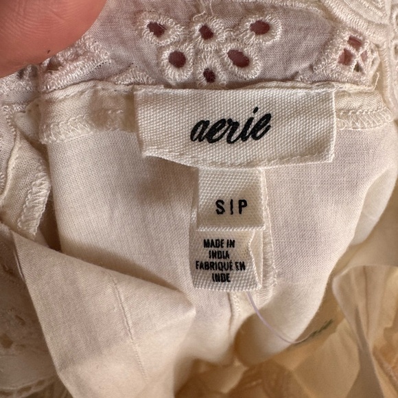 Aerie Cream Lace Detail Dress - Picture 8 of 11
